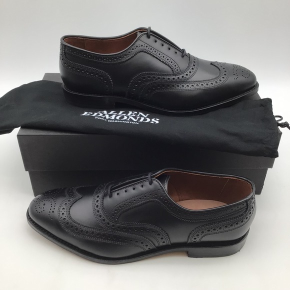 Allen Edmonds Other - Allen Edmonds McAllister Black Leather Wingtip Oxford Shoes Size 10 3E 6205 NEW